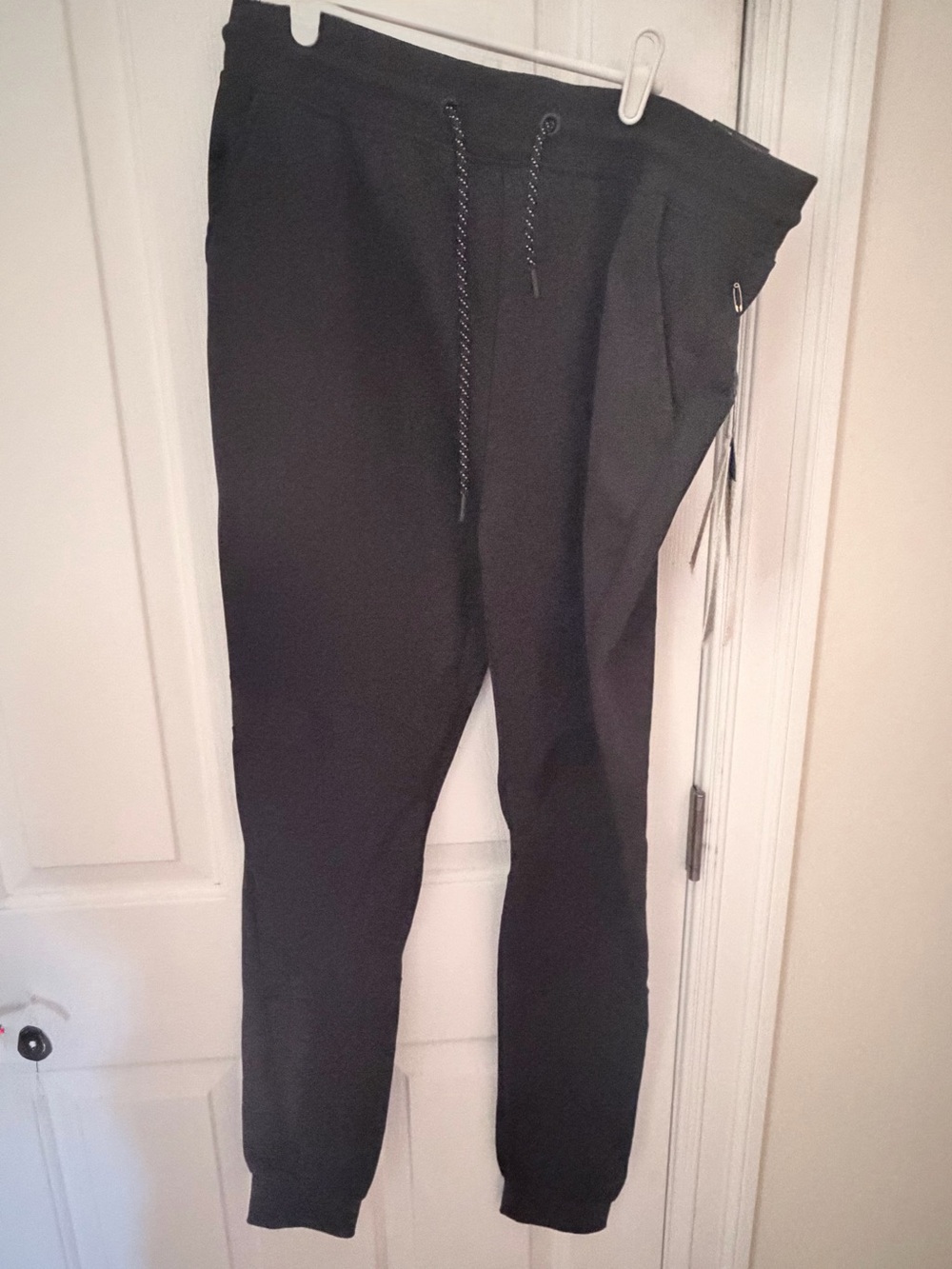 Black Drawstring Jogger Pants